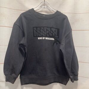 H&M Marvel Black King of Wakanda Boys Sweater Size 6
